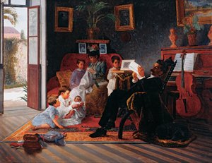 Adolfo Pinto családjának jelenete
